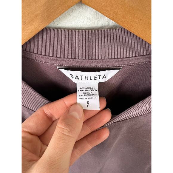 Athleta Women's Seasoft Crewneck Pullover Sweatshirt Long Sleeve Twilight Size S - Picture 5 of 7